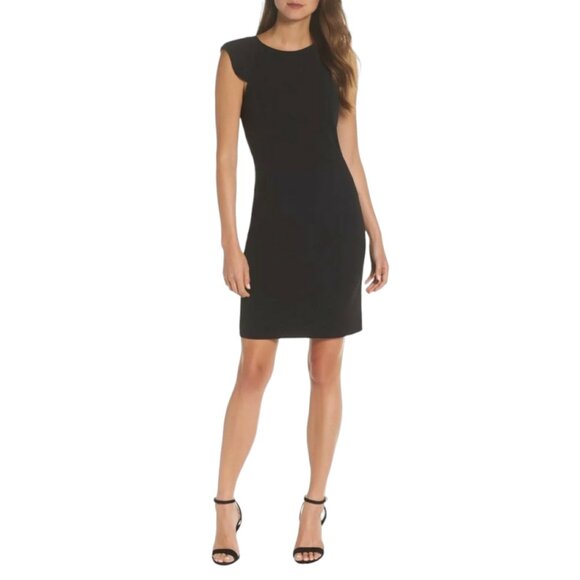 Eliza J Dresses & Skirts - ELIZA J. Cocktail Dress, Black Polyester Sleeveless Solid Work Evening Career, 6